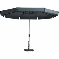 Madison Parasol Syros Luxe 350 cm Rond Gris