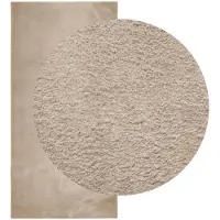 vidaXL Tapis HUARTE à poils courts doux et lavable sable 100x200 cm