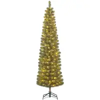 Black Box Trees Charlton Pilar sapin de Noël à leds vert blanc chaud 160L TIPS 362 et minuterie & variateur - h215xd56cm