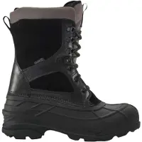 Kamik Bottes d'hiver chaudes pour hommes Nation Plus, doublure chaude, couleur noire, modèle de loisirs