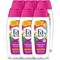 Fa Pflege 6 x Gel douche et shampooing "Fa Kids Underwater Fantasy" - 250 ml - Pack économique - 6 pièces