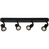 Lucide Jaster 4 - spot en saillie - 50 x 6 x 15,5 cm - 4 x 5W LED inclus - noir