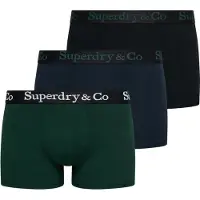 Superdry Homme Lot de 3 Boxers &amp; Co Coupe Classique Multiple Colours Taille: L