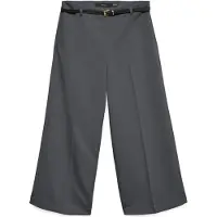 Vero Moda Pantalon Taille Haute Elma Belt Culotte Wide Leg