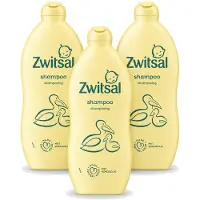 Zwitsal 3 bouteilles de shampooing pour bébé à l'huile de coco - 700 ml - Pack avantage - 3 pièces