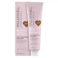 Paul Mitchell Clean Beauty Color Depositing Treatment masque nourrissant pour cheveux colorés teinte Cocoa 150 ml