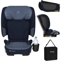 Lionelo Siège enfant Orin i-Size, siège enfant de voyage avec 14 positions de réglage de l'appui-tête et du dossier Bleu