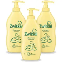 Zwitsal 3 x Shampooing doux pour bébé , nourrissant - 400 ml - Pack économique - 3 pièces