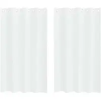 vidaXL Rideau en Voile 2 pcs Blanc 175 x 140 cm Polyester