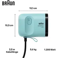 Braun Défroisseur QuickStyle Mini 1200W Vert