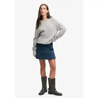 Superdry Jupe Courte Athletic Essentials Denim Pleated