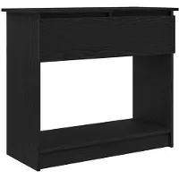 vidaXL Table console avec tiroirs noir 85,5x38,5x74,5 cm