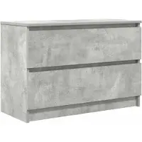 vidaXL Armoire TV gris béton 80x35x54 cm Bois composite