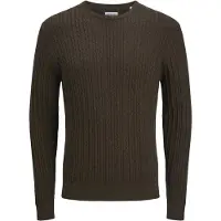 Jack & Jones Pull-over 'JJEEMIL' brun foncé