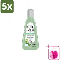 Guhl 5 flacons de shampooing pour les cuirs chevelus sensibles - 250 ml - Pack économique - 5 pièces