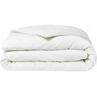 TODAY Parure de lit en percale CHAUMONT - couette 220x240cm + 2 taies 63x63cm - Blanc