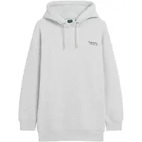 Superdry Femme Robe Sweat à Capuche Essential Gris Clair Taille: 6-8