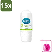 Odorex 15 déodorants roll-on , parfum Naturel Fresh, 50 ml, lot de 15