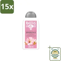 Le Petit Marseillais 15 x Shampooing , Amande Douce & Graines de Lin Biologiques - 250 ml - Pack économique - 15 pièces