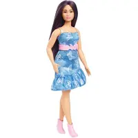 Barbie Modèle - robe bleue avec papillons HYT89 TV