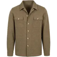 Suitable Surchemise Herringbone Green