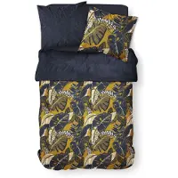 TODAY Sunshine Parure de lit 2 personnes en coton 0.10 - 1 housse de couette 220 x 240 cm + 2 taies d'oreiller 63 x 63 cm