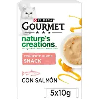 Purina Nourriture Pour Chats Gourmet Puree Salmon 55x10g