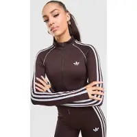 Adidas Veste de survêtement 'Essentials' mastic / chocolat / blanc