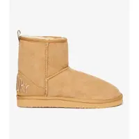 Superdry Femme Suède Logo Brodé Sherpa Bottines, Marron Clair, Pointure: 3-4