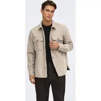 Only & Sons Chemise 'Ash' beige chiné