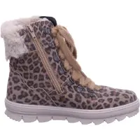 Superfit - Bottines à lacets marron pour filles, chaussures de sport décontractées