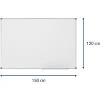 MAUL Tableau blanc MAULstandard - plastifié - L 1800 x H 1200 mm