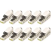 Digitus Connecteur de terrain CAT 6A, STP, capuchon anti-poussière, TIA 568-A,B,Profinet, 10 pcs. (Câble réseau Connecteur)