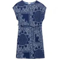 s.Oliver Robe d’été bleu foncé / blanc