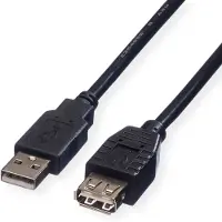 Roline Câble USB 2.0 Type A-A, M/F 0,8m