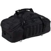 Markenlos 101 Inc. sac de voyage tactique week-end 3 en 1 - 80 litres - Noir