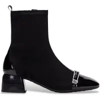 Hispanitas pour femme. HI265016 Bottines en cuir Varsovie noir (41), Tissu, 3 à 5 cm, Fermeture éclair, Casuel