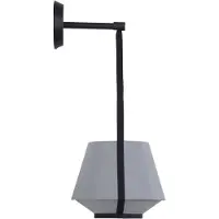 Forestier Applique Murale , Carrie XS, dimmable, Gris, Salon / séjour, Tissu / textile, Design