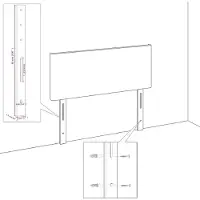 vidaXL Lit boxspring avec matelas Crème 140x190 cm simili-cuir