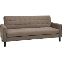 Ebuy24 Elva canapé-lit avec rangement brun.