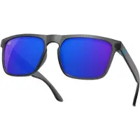 MowMow Lunettes de soleil sport 'Thor Sunglasses - Polarized - Men - Women - Black' bleu foncé