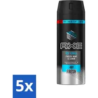Axe - Déodorant corps en spray - 48hrs Fresh - Ice Chill - Frozen Mint & Lemon - 150 ml - Pack avantage - 5 pièces