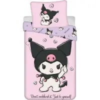 Jerry Fabrics Parure de lit Kuromi HK067 140x200, 70x90 cm