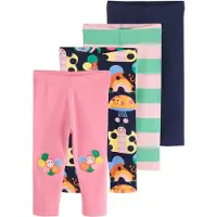 Next Leggings bleu marine / vert clair / orange / rose clair