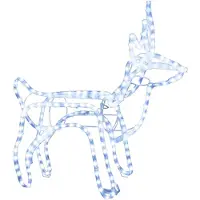 vidaXL Silhouette LED renne blanc froid 60x30x60 cm