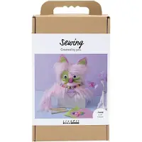 Creativ Company Kit de couture , chat, différentes couleurs, 1 boîte