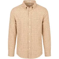 Gant Regular Fit Chemise en flanelle marron, A carreaux