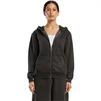 Build Your Brand Vintage Heavy Full Zip Sweatshirt Noir 2XL Femme