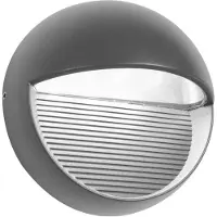 Nova Luce Applique murale ronde Krypton Ø 16cm gris