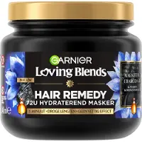 Garnier Masque capillaire au charbon magnétique Loving Blends, 340 ml